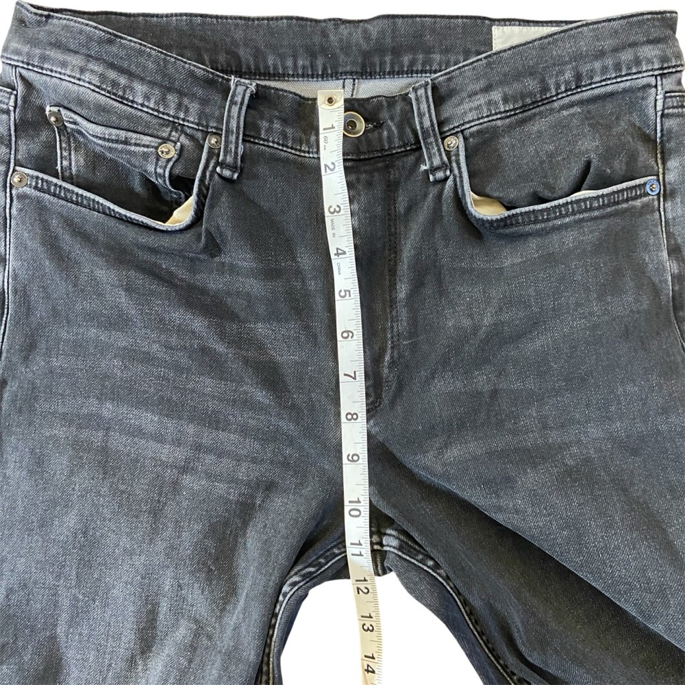 Men's Rag & Bone Fit 2 Slim Black Jeans 34W 32L - Picture 10 of 11
